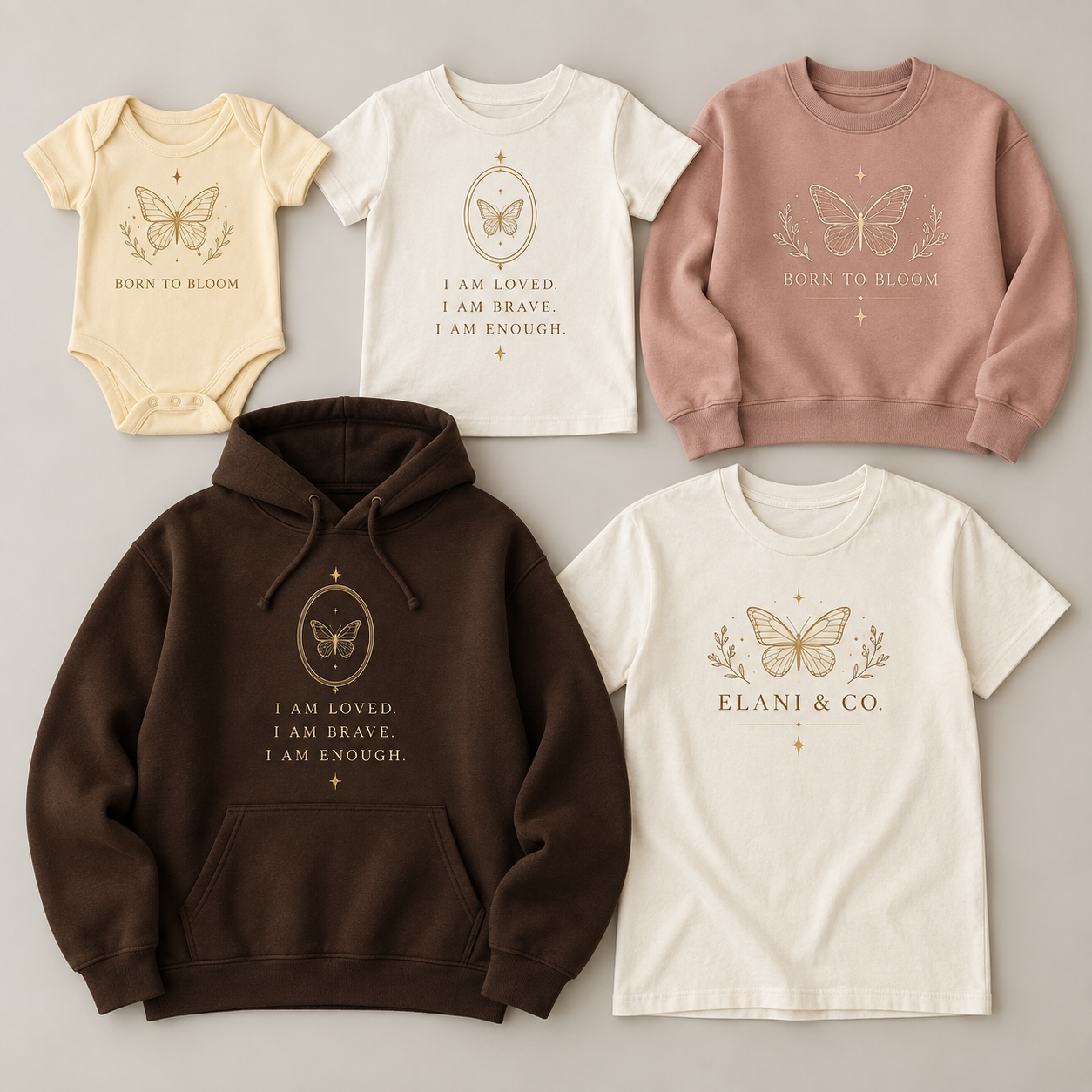 Elani and Co. affirmation clothing collection