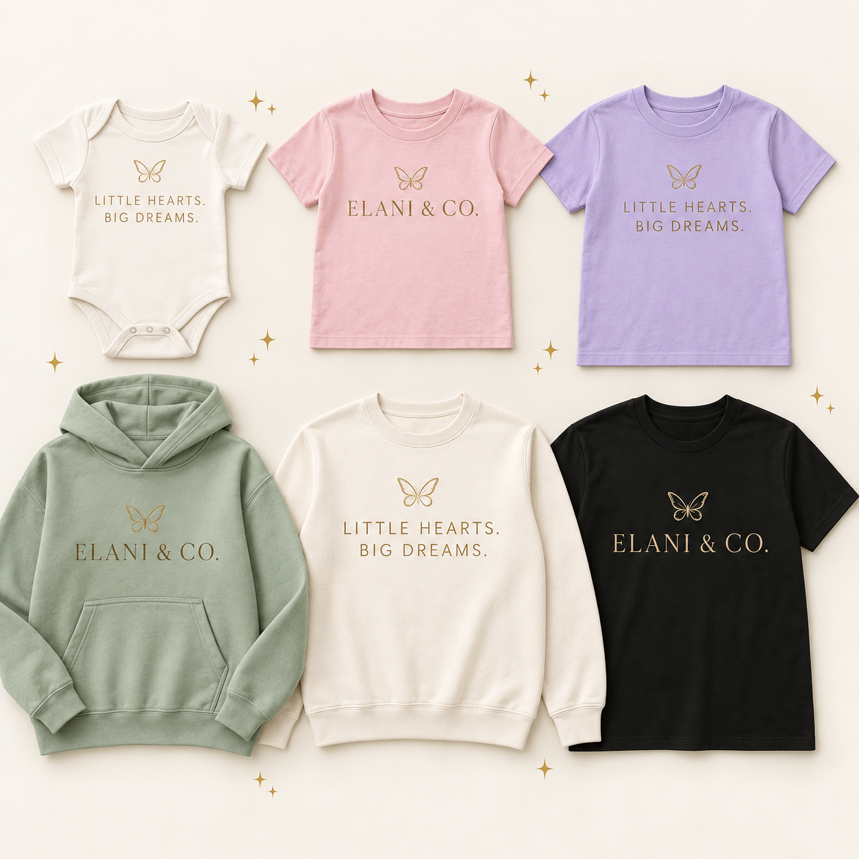 Elani and Co. Big Dreams all-ages clothing collection